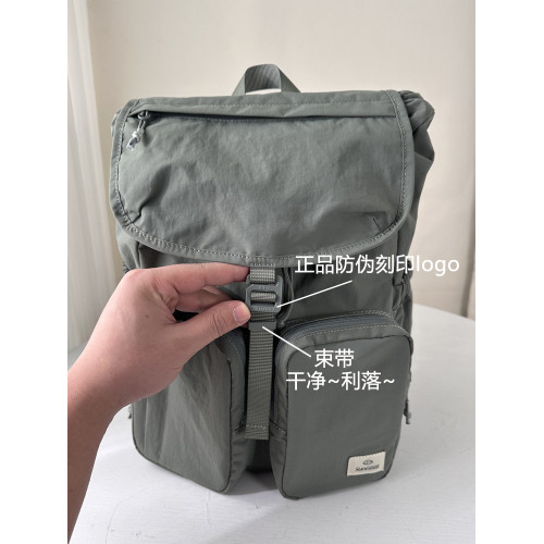 保真時尚專櫃輕便正品女尼龍袋抽繩雙肩包輕量化登山後後背包防水百搭