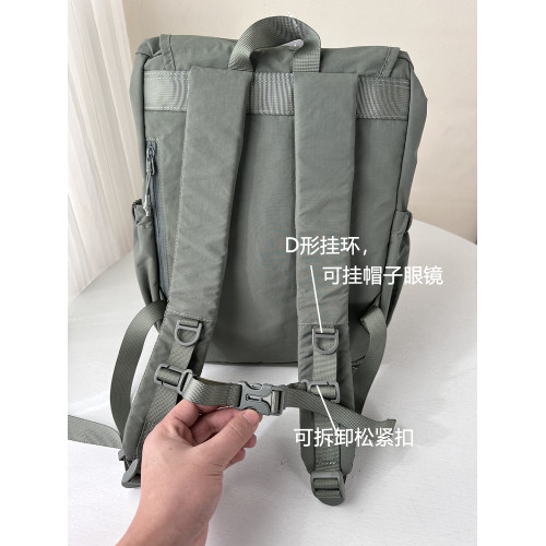 保真時尚專櫃輕便正品女尼龍袋抽繩雙肩包輕量化登山後後背包防水百搭