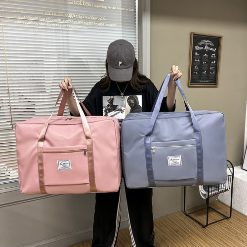 旅行包女短途行李打包袋大容量輕便防水孕婦待産收納包運動健身包