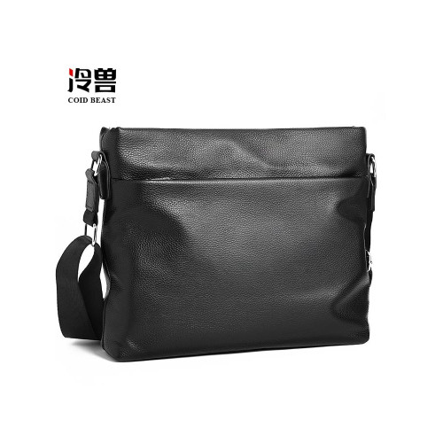 冷獸真皮男包單肩包男款橫款商務休閒頭層牛皮男士包包斜背後後背包包 冷獸真皮男包單肩包男款橫款商務休閒頭層牛皮男士包包斜背後後背包包