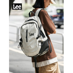 Lee雙肩包女2026新款大容量旅行包大學生電腦包男初中高中生書包