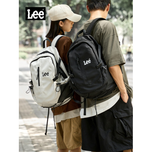 Lee雙肩包女2026新款大容量旅行包大學生電腦包男初中高中生書包