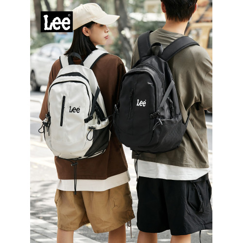 Lee雙肩包女2026新款大容量旅行包大學生電腦包男初中高中生書包