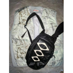 xskr MSCHF韓國小衆設計RHOMBUS MINI BACKPACK皮質拉鍊雙肩包