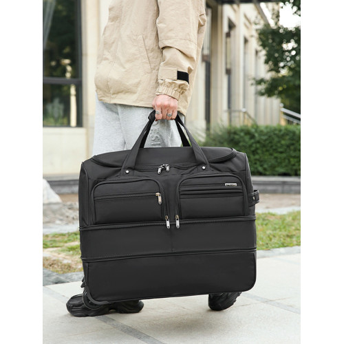 2024新款旅行包手提大容量拉桿包女學生住校旅遊打工搬家行李包女