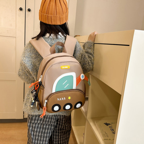 防走失兒童包包卡通工程車男童幼兒園書包小中班入學女童小後後背包輕