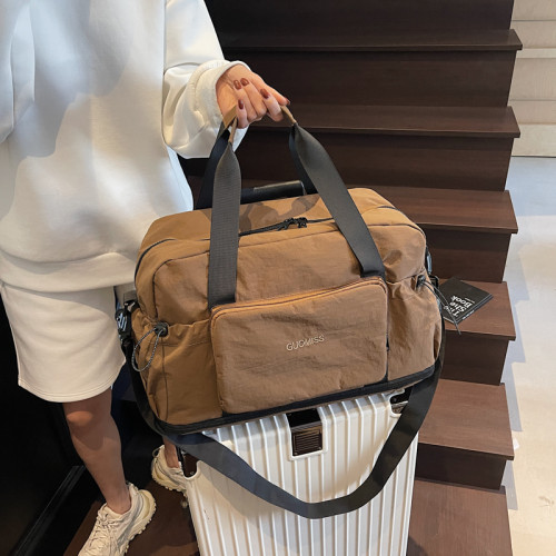 2025新款大容量折曡旅行包女手提行李包男輕便乾濕分離運動健身包