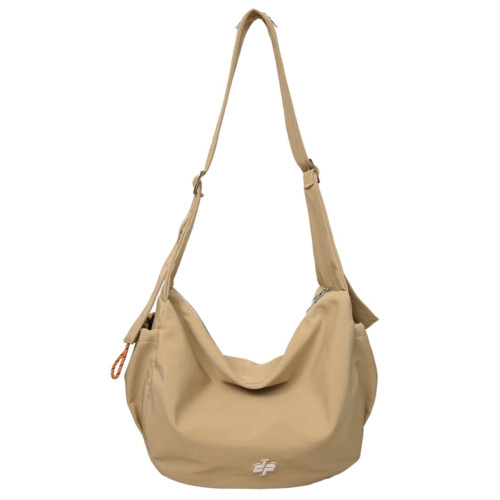 無性別旅行包女大容量尼龍布斜後後背包休閒運動健身包超輕單肩後後背包男