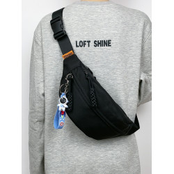 ins日系胸包男女簡約休閒純色斜背小後後背包潮牌單肩包原宿風斜肩包