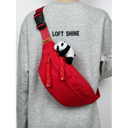 ins日系胸包男女簡約休閒純色斜背小後後背包潮牌單肩包原宿風斜肩包