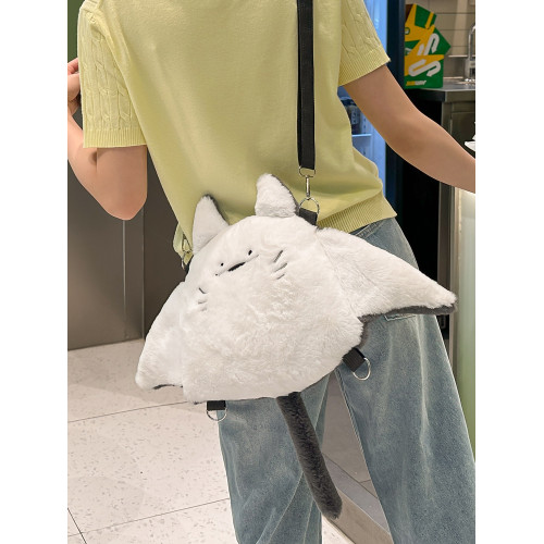 新創意爆款魔鬼魚雙肩包百搭大容量玩偶後後背包可愛卡通單肩斜後後背包包 新創意爆款魔鬼魚雙肩包百搭大容量玩偶後後背包可愛卡通單肩斜後後背包包