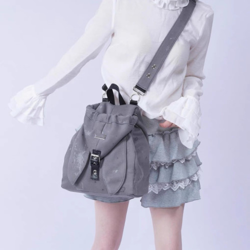 包包女款雙肩包韓國小衆ins兔子學院風高級感通勤可愛斜背三用包