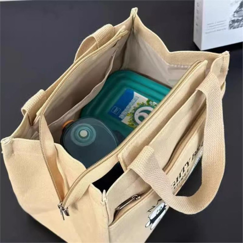 高級感上班小拎袋帆布手提包寶媽外出簡約小巧小拎包加厚上班便 高級感上班小拎袋帆布手提包寶媽外出簡約小巧小拎包加厚上班便