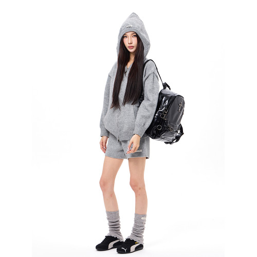 暗黑龐克穿刺鉚釘潮復古甜酷辣妹雙肩包女大學生書包輕便迷你後後背包