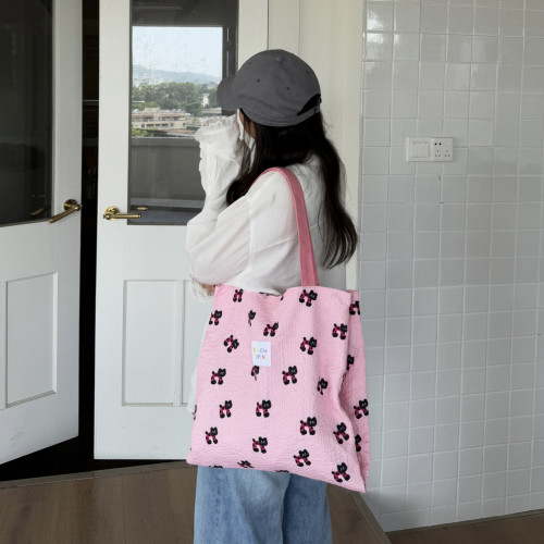 jelly bubble 小貓小狗~泡泡紋理大容量單肩包包托特包帆布包電腦 jelly bubble 小貓小狗~泡泡紋理大容量單肩包包托特包帆布包電腦