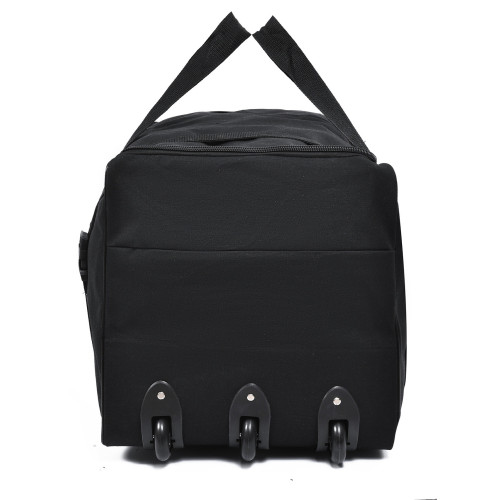 帆布大容量航空托運包折曡帶輪子旅行包搬家袋打工出國畱學行李包