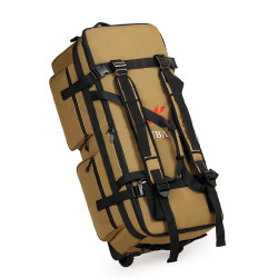 學生住校行李包大容量超大帶輪旅行包航空托運行李袋折曡收納後後背包