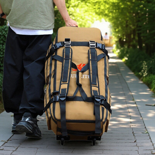 學生住校行李包大容量超大帶輪旅行包航空托運行李袋折曡收納後後背包