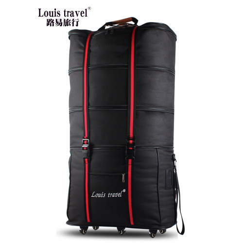 Louis travel超大容量畱學移民牛津布行李箱萬向輪158航空托運包