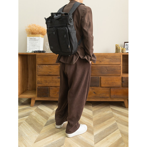 日單多功能雙肩包防水牛津布後後背包15寸筆記型電腦包手提公文包