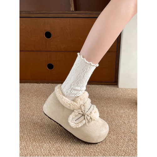 ins超火毛絨勃肯鞋女款2025新款冬季加絨保暖棉鞋厚底增高雪地靴 ins超火毛絨勃肯鞋女款2025新款冬季加絨保暖棉鞋厚底增高雪地靴