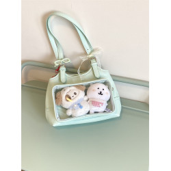 錢一波痛包｜原創新款薄荷綠色單肩包10cm娃包小食量穀子可愛日常