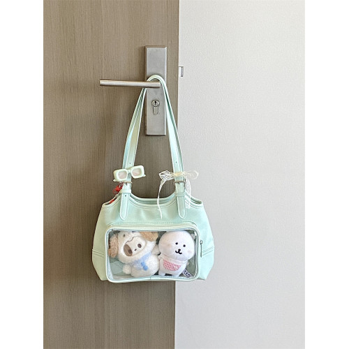 錢一波痛包｜原創新款薄荷綠色單肩包10cm娃包小食量穀子可愛日常