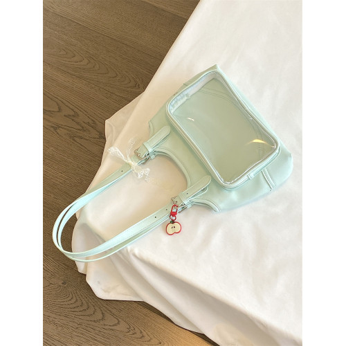 錢一波痛包｜原創新款薄荷綠色單肩包10cm娃包小食量穀子可愛日常