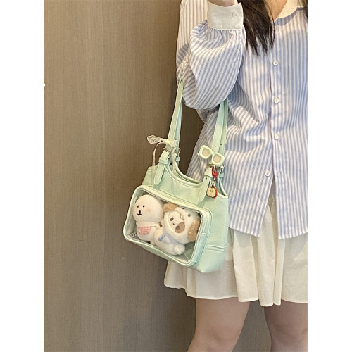 錢一波痛包｜原創新款薄荷綠色單肩包10cm娃包小食量穀子可愛日常