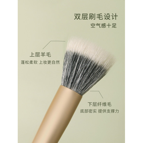 逆齡N23點彩刷腮紅刷取粉力強可攜式一支裝平頭修容不紥臉新手必備