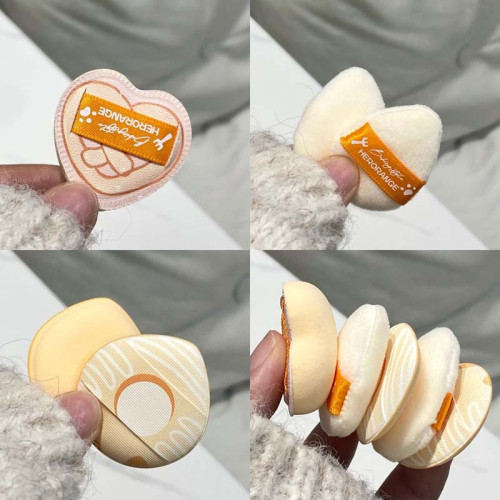 【5隻裝】拇指粉撲氣墊乾濕兩用!收納盒柔軟厚實不吃粉定妝可攜式裝