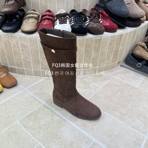 FQ3 實拍THE BULAGE秋冬圓頭中跟不過膝靴女百搭騎士靴休閒瘦瘦靴 FQ3 實拍THE BULAGE秋冬圓頭中跟不過膝靴女百搭騎士靴休閒瘦瘦靴