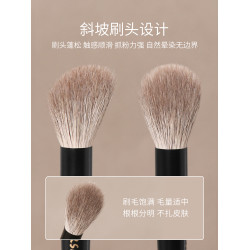 逆齡檀木T34s斜坡腮紅刷點彩修容刷動物毛親膚柔軟暈染自然化妝刷