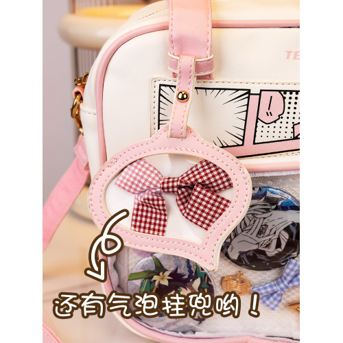 日系漫畫痛包少女校園學生百搭單肩手提大容量斜後後背包二次元洛麗塔