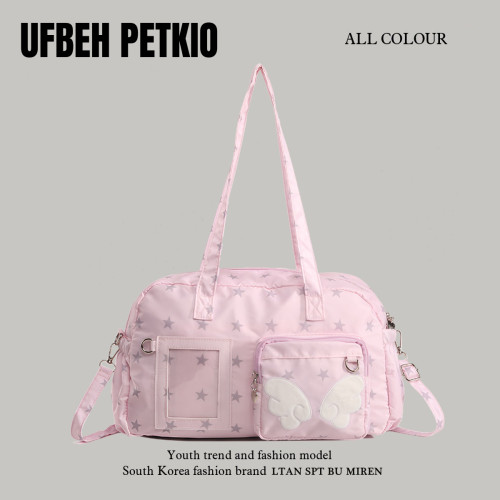 日系二次元星星天使痛包2025新款大容量演唱會追星手提斜背娃包女