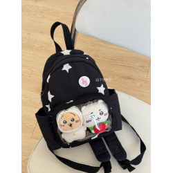 不想失業mini星星痛包雙肩後後背包古早味小食量後後背包百搭日系學生書包