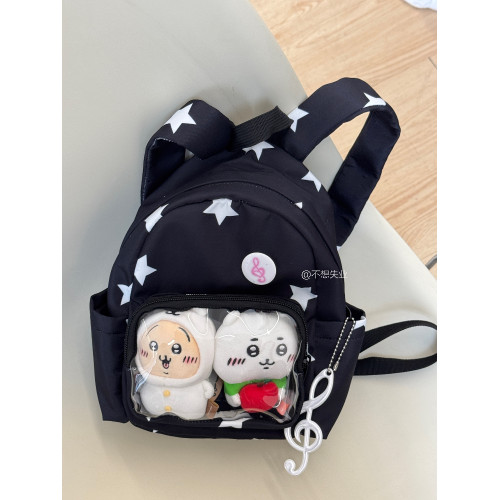 不想失業mini星星痛包雙肩後後背包古早味小食量後後背包百搭日系學生書包 不想失業mini星星痛包雙肩後後背包古早味小食量後後背包百搭日系學生書包