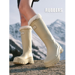 2026新款雨鞋女款成人水鞋雪地雨靴膠鞋防水防滑時尚加絨保暖冬季