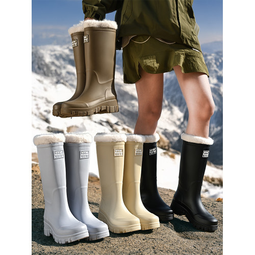 2026新款雨鞋女款成人水鞋雪地雨靴膠鞋防水防滑時尚加絨保暖冬季