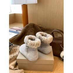 雪地靴女款圓頭毛毛短靴2026新款冬季棉鞋保暖毛絨絨加絨勃肯靴女