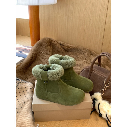 雪地靴女款圓頭毛毛短靴2026新款冬季棉鞋保暖毛絨絨加絨勃肯靴女