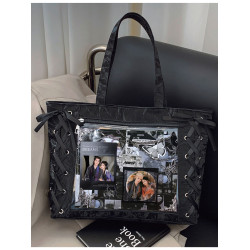 白月梵星白鹿敖瑞鵬明星周邊卡片徽章絲帶痛包單肩包學生通勤百搭