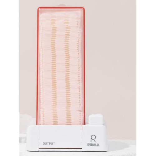 化妝棉自動按壓式收納盒壁掛卸妝棉盒子掛牆式卸妝巾棉片收納精緻