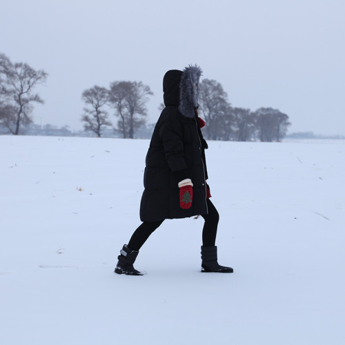 2025冬季加厚羊毛平底防水防滑保暖雪地靴女毛毛中筒短靴加絨棉鞋