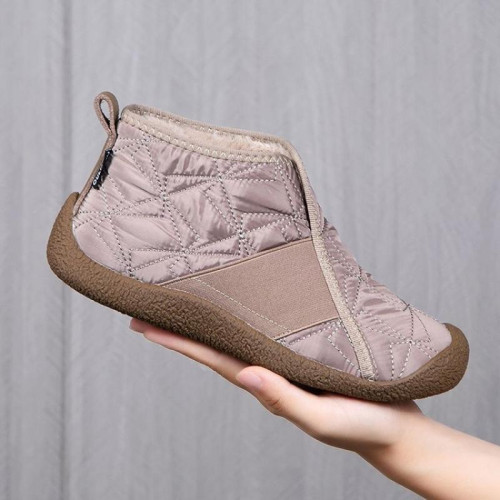 女鞋冬新款高幫棉鞋軟底防滑加絨鞋外穿女一腳蹬雪地靴媽媽棉鞋