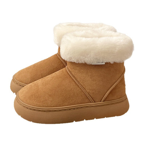 東北棉鞋女秋冬季2026新款韓版保暖加絨加厚毛毛絨高筒時尚雪地靴