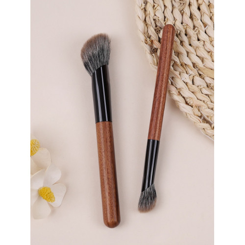 小胖丁H57藍狐毛斜頭坡面點彩腮紅刷指腹精準小號動物羊毛化妝刷