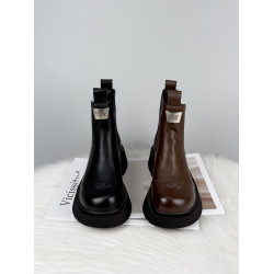 厚底真皮馬丁靴女英倫風百搭顯瘦短靴2025秋冬季新款軟底菸筒單靴