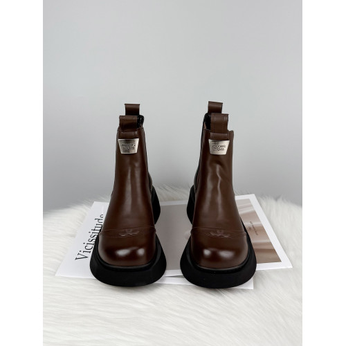 厚底真皮馬丁靴女英倫風百搭顯瘦短靴2025秋冬季新款軟底菸筒單靴