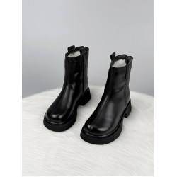 後拉鍊菸筒馬丁棉靴女厚底加絨加厚防寒保暖大棉鞋冬季防滑雪地靴